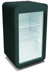 Details-Countertop Mini Retro Beverage Display Fridge (Cooler)